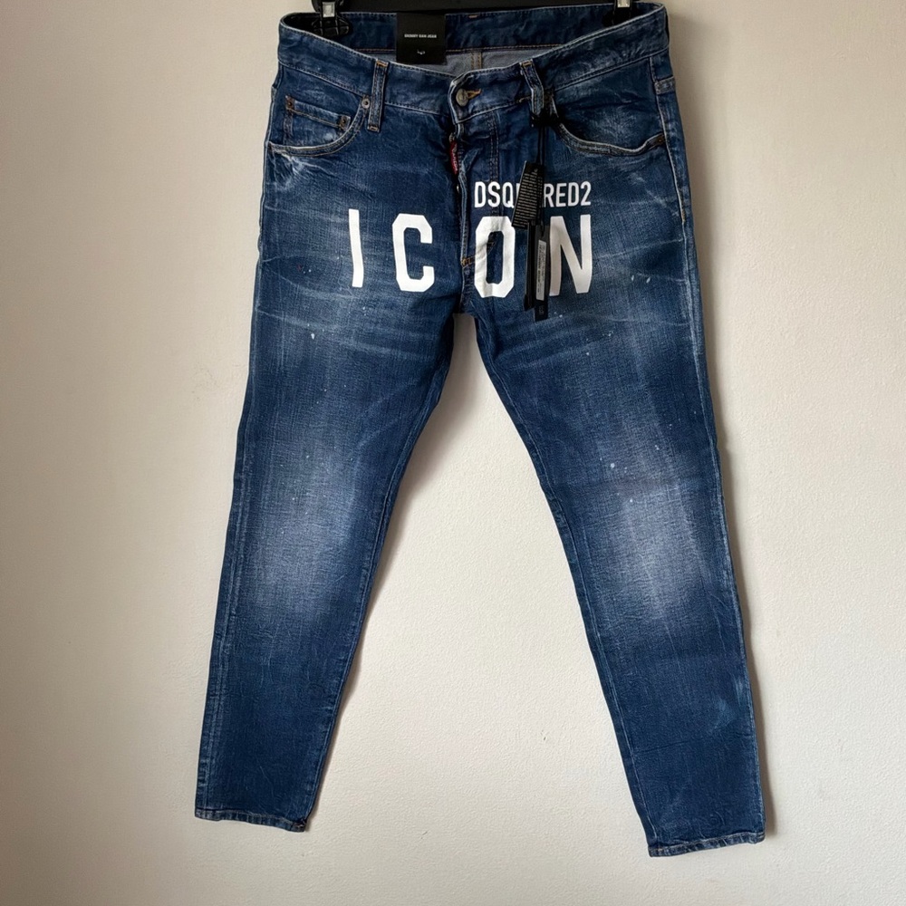 DSQUARED2 ICON Men's Blue Denim Jeans